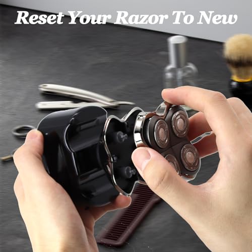 3 Pack Replacement Shaver Heads for Gold, Silver & Diamond Pro Series - Self-Sharpening Blades