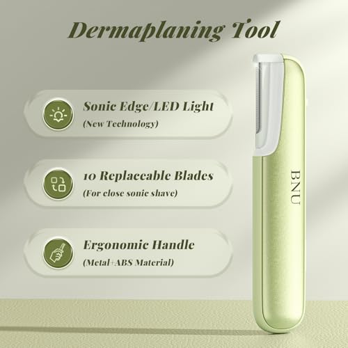 Dermaplane Razor for Women Face & Body Hair Removal - Green Variation