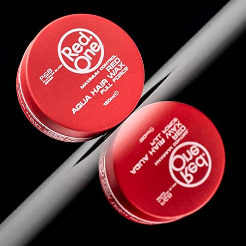 Maximum Control Red Aqua Hair Wax 150ml - Pack of 4, High Shine & Long Lasting