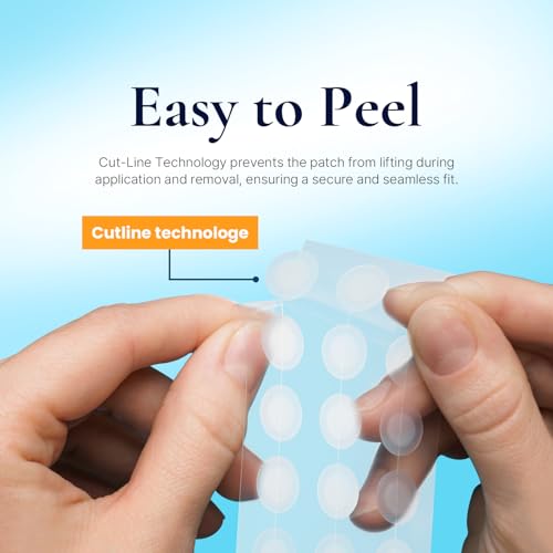 DERMAKR 4-Pack Hydrocolloid Acne Pimple Patches - Invisible Spot Cover & Treatment