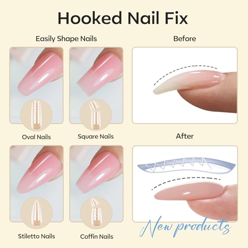 Poly Nail Gel Kit with 30 Colors & 8W UV Lamp - Clear Red Variation
