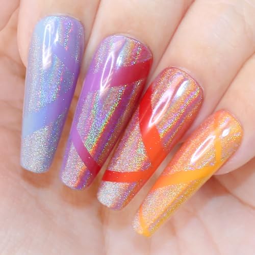 Daily Charme Holographic 3-in-1 Cat Eye Magnetic Nail Chrome Powder 1g - Holo Rainbow Silver