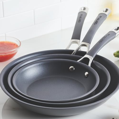 Circulon Radiance 3-Piece Hard Anodized Nonstick Frying Pan Set - Skillet Set