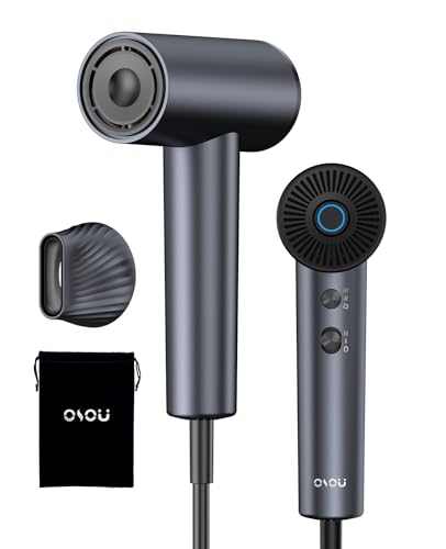 OSOU Ionic Hair Dryer Space Grey - High-Speed Brushless Motor & Negative Ions