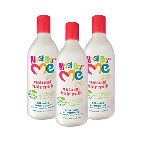 Natural Hair Milk Silkening Conditioner 13.5 Fl Oz Pack of 3 - Nourishing & Detangling