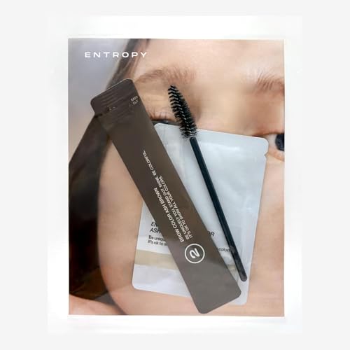 ENTROPY MAKEUP One-Use Brow Color Kit Ash Brown, Quick & Easy Eyebrow Lightening for All Hair Colors, Eyebrow Kit, Single Application, Gentle Formula, Lasts Up to 4 Weeks