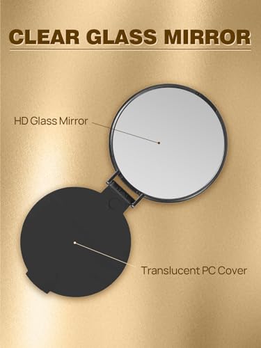 96 Pack Compact Mirrors Bulk - White Pocket Travel Makeup Mirrors for Party Favors