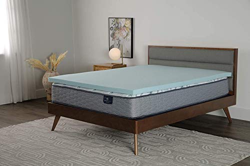 Queen Gel Memory Foam Mattress Topper 2 Inch Cooling Pressure Relief