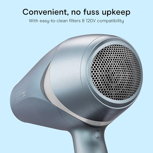 Conair InfinitiPRO Diffuser & Concentrator Hair Dryer - Blue, 1875W, Lightweight
