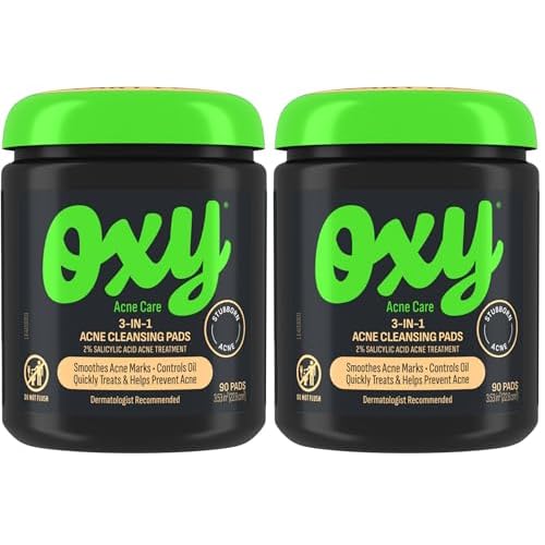 Oxy Maximum Action 3-In-1 Treatment Pads, 90 Count, Packaging may vary (Pack of 2)