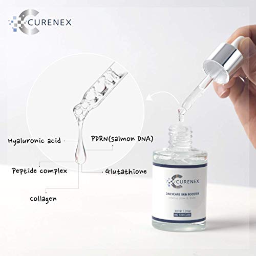 Skin Booster Serum with Salmon DNA, Peptides & Hyaluronic Acid - Rejuvenating Face Serum