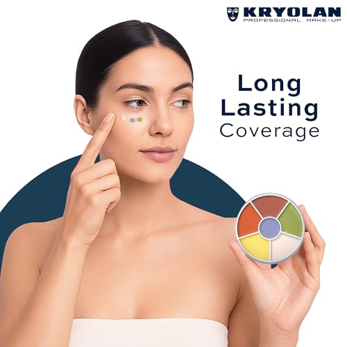 Kryolan Concealer Circle Full Coverage 6-Color Cream Palette - Neutralizer