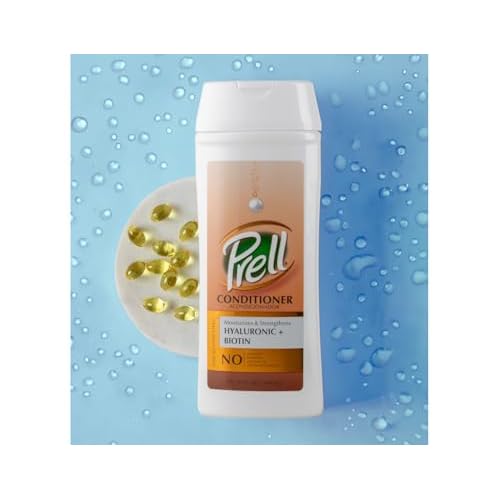 Prell Hyaluronic + Biotin Moisturizes & Strengthens Shampoo & Conditioner for All Hair Types 13.5 fl.oz