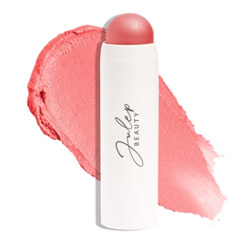 Julep Radiant Glow Duo: So Awake Snail Mucin Complexion Booster Moisturizer + Face Primer & Skip The Brush Cream-to-Powder Blush Stick in Golden Guava Makeup & Skincare Set