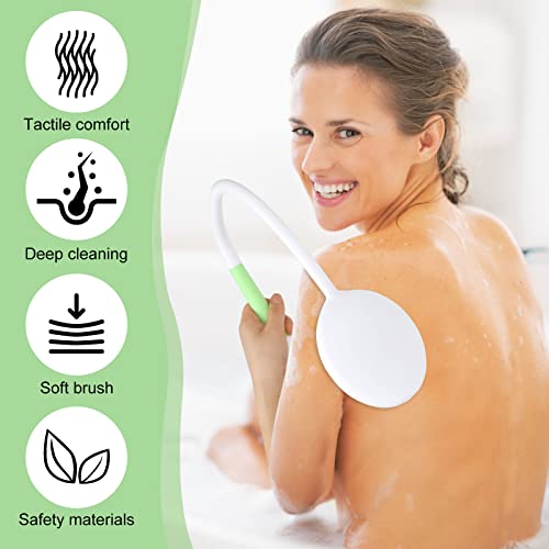 27.5¡± Back Bath Brush with Long Curved Long Handle,Shower Brush with U-Shaped for Cleaning,Body Scrubber for Elderly,Disabled, Post-Surgery,Limited Mobility,Spine Pain,Frozen Shoulder