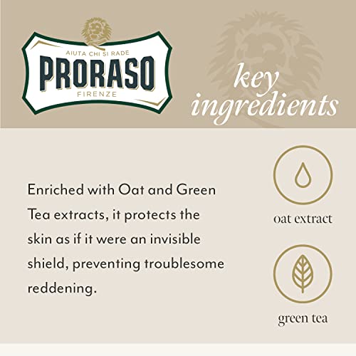 Proraso Shaving Soap in a Bowl, Sensitive Skin + Professional Shaving Brush
