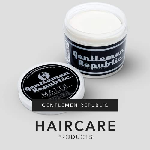 Men's Matte Hair Paste - Strong Hold, Water-Based, 8oz - Gentlemen Republic