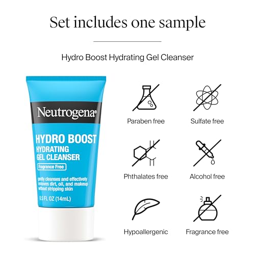 Neutrogena Rapid Tone Repair Retinol + Vitamin C Face Moisturizer, Dark Spot Corrector, Anti-Aging Face Cream for Even Tone 1.7 oz + Trial Size Hydro Boost Facial Cleanser, 0.5 fl. oz