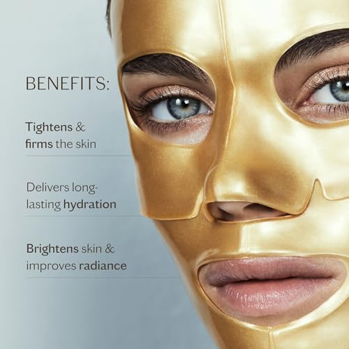 Hydra-Lift Gold Facial Mask Pack of 1 - Collagen & Hyaluronic Hydrogel Treatment