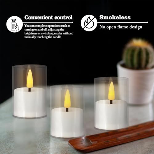 12 Pack LED Flameless Tea Light Candles with Remote & Timer, Realistic Flickering Flame