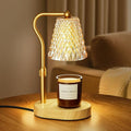Amber-Gold Candle Warmer Lamp with Timer & Dimmer – Adjustable Wax Melter for Jar Candles, Safe Home Decor Gift