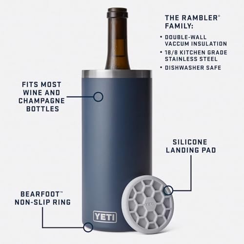 YETI Rambler Wine Chiller Cape Taupe Fits Most Wine & Champagne Bottles