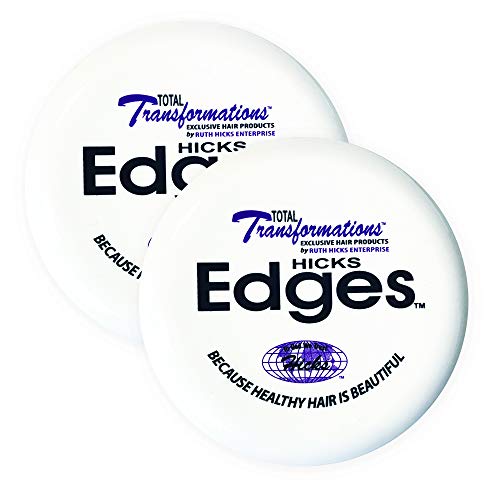 Hicks Total Transformations Edges Pomade 4oz - Hair Styling Product 2-Pack