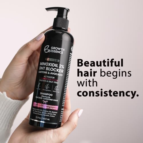 Women’s Minoxidil 2% Hair Regrowth Shampoo with Biotin & Caffeine – Strengthening Hair Treatment