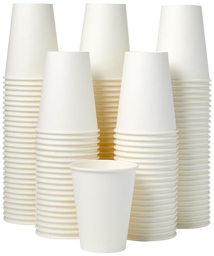 Disposable Paper Cups 12 oz - Hot & Cold Beverages, 1000 Count - White, Variation of THIS listing