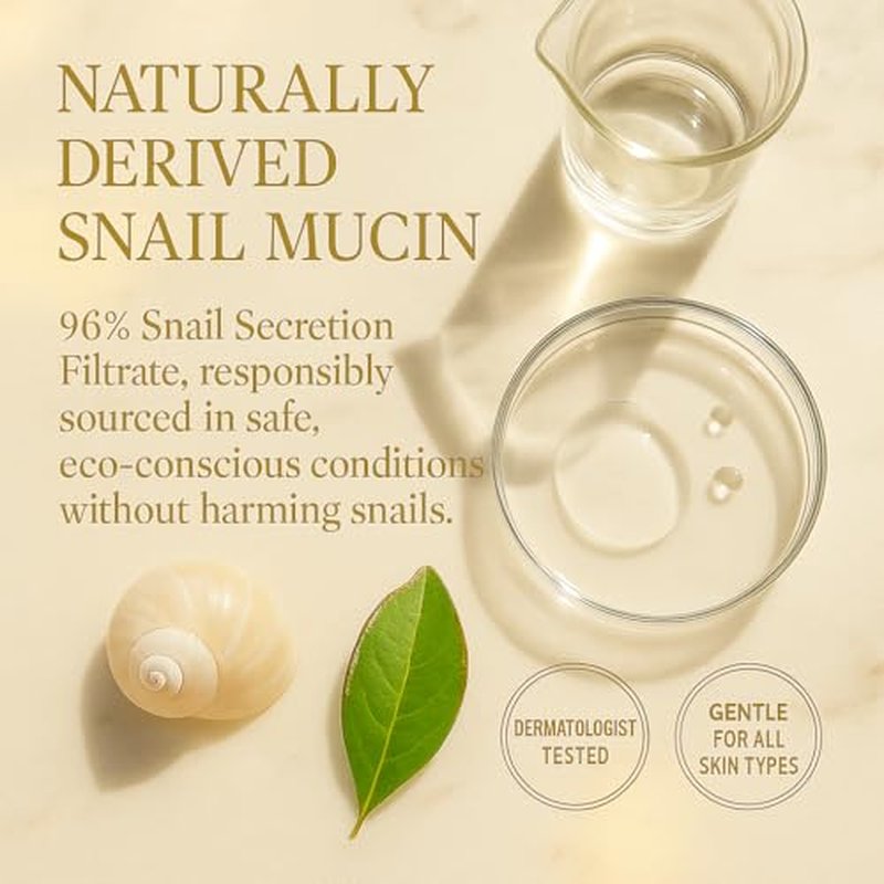 Advanced Snail 96% Mucin Power Essence 120ml, Neatique SE96 Hydrating & Repairing Snail Mucin Serum for Face with Snail Secretion Filtrate for Wrinkles & Dull Skin & Fine Lines, 4 fl.oz