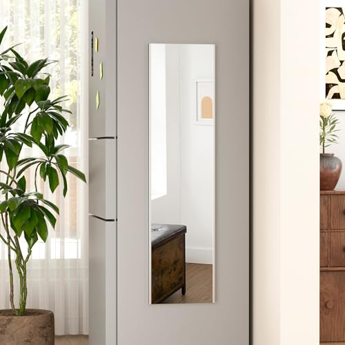 Brisafe Magnetic No-Drill NanoMirror 12 x 47 in Silver - 1pc, Portable & Shatterproof