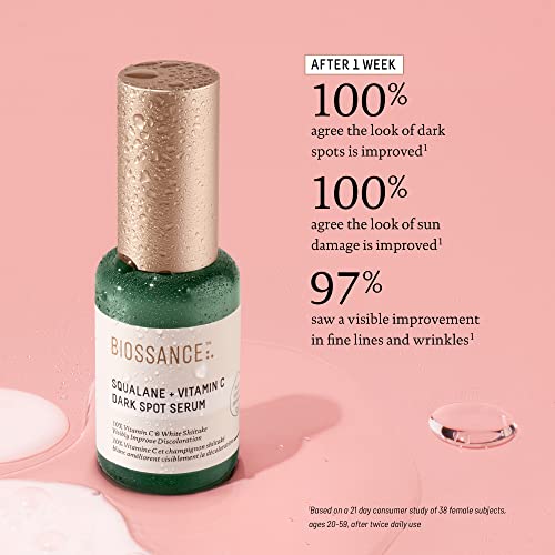 Biossance Squalane + Vitamin C Dark Spot Serum 10% Vitamin C, 1.01 Fl Oz
