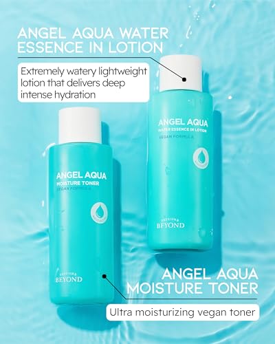 Moisture Skincare Set with Toner & Emulsion - Vegan Korean Skin Care for Dry & Rough Skin