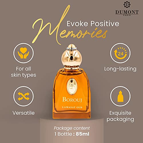 Dumont Borouj Lamasat Oud Unisex Perfume 85ml Amber & Woody Variant