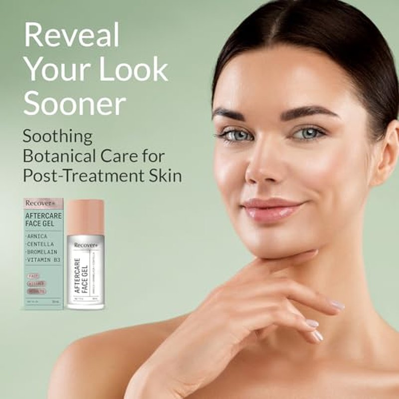 Arnica Face Gel for Cosmetic Aftercare ? Lightweight Botanical Recovery Gel with Arnica, Bromelain, Centella & Vitamin B3, Spa-Grade Post-Procedure Care to Calm & Support Skin After Treatments,1 fl oz