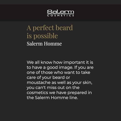 SALERM - Beard Oil for Men - Homme Barber Line - 30 ml - with Organic Raspberry Oil and Rosehip - for Beard, Mustache, and Hair - Nourishes and Softens Beard Hair