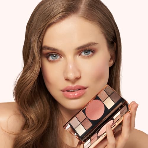 Elegant Vibes Makeup Palette - 8 Eyeshadows & Blush, Travel-Size Face Makeup