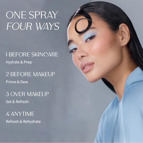 Hydrating Facial Mist & Serum Spray with Peptides & Hyaluronic Acid – Korean Moisture Boost, Makeup Setting & Refresh – 3.38 fl oz