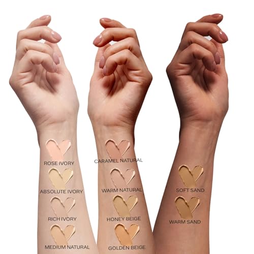 FACESCANADA All Day Hydra Matte Foundation with SPF 30 - Absolute Ivory | 3-in-1 Foundation Moisturizer Sunscreen | Oil Free with Vitamin C | 0.85 Fl oz (25ml)