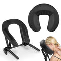 Black Adjustable Massage Table Face Cradle & Headrest - Universal Fit