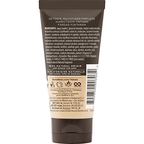 Burt's Bees Goodness Glows Tinted Moisturizer, Rich in Antioxidants, Buff 1.0 Ounce