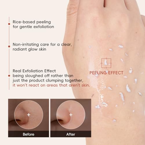 Rice Peeling Gel Dual Pack - Facial Exfoliator for Smooth, Radiant Skin