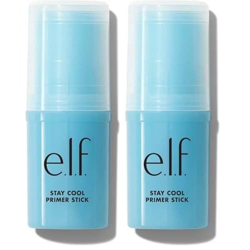 e.l.f. Stay Cool Primer Stick,Hydrating Gel Primer Preps Skin For Makeup,Imparts A Cooling Feel,Infused With Aloe Water,Vegan & Cruelty-Free,(Pack of 2)