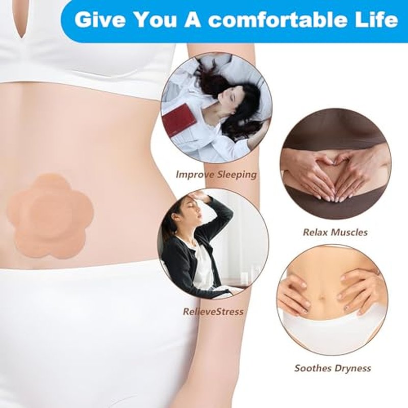 50PCS Castor Oil Patches, FDA/MDR Certified Carrier Patches for Castor Oil | Medical-Grade Self-Adhesive Pads | Belly Button Patch for Caster Oil, Portable Breathable Anti Leakage Anti-Slip No Wash