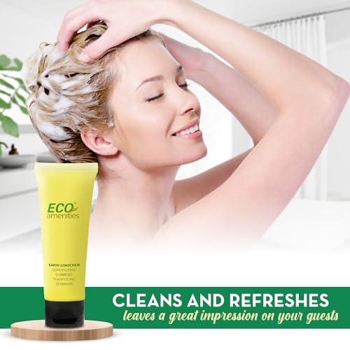 Eco Amenities 2-in-1 Conditioning Shampoo, Green Tea Travel Size - Pack of 72
