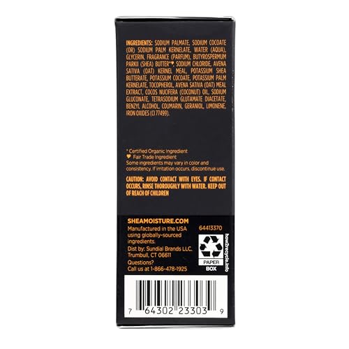 SheaMoisture Bar Soap African Black Soap for Troubled Skin Cleanser with Shea Butter 8 oz (Pack of 2)