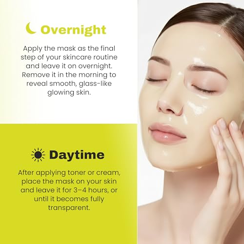Kojic Acid Turmeric Face Mask - Hydrating Overnight Skin Care, 34ml x 5