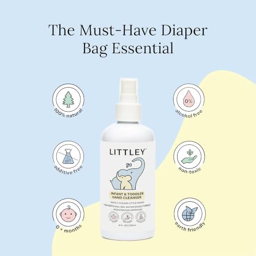LITTLEY Infant & Toddler Hand Sanitizer Spray 8 oz, Gentle HOCl Formula, Pack of 1