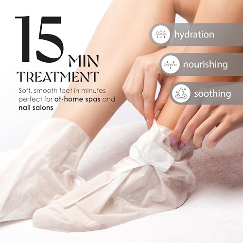 Innerest Original Derma Beauty Foot Mask 24 Pairs Shea Butter + Avocado Moisturizing After Exfoliator Callus Remover Foot Masks, Pedicure Supplies