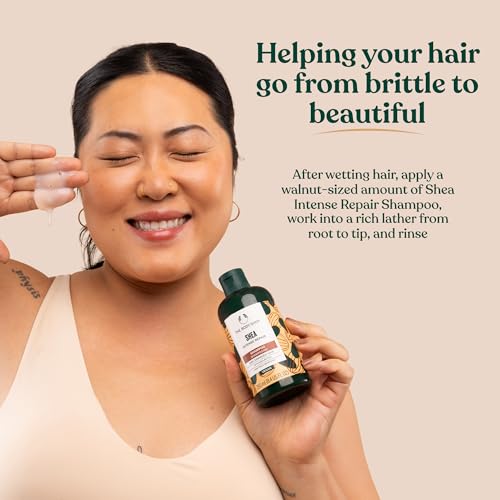 Shea Intense Repair Shampoo for Dry Damaged Hair 8.4 Fl Oz - The Body Shop